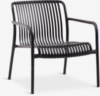 Ghế thư giãn ngoài trời | NABBEN | nhựa PE | đen | R67xS74xC74cm