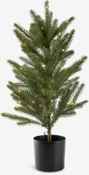 Cây thông Noel | FROST | nhựa | xanh lá/đen | C60cm | 40LED