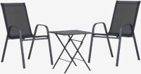 Bộ bàn ghế bistro | SANDVIKA/LEKNES | đen | R65xD65xC70cm/R54xS72xC92cm