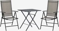 Bộ bàn ghế bistro | SANDVIKA/MELLBY | đen | R65xD65xC70cm/R55xS68xC106cm